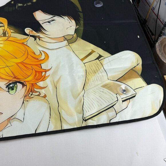 Anime Emma Norman Ray Car Sunshade UV Foldable Shield The Promised Neverland - Picture 5 of 8